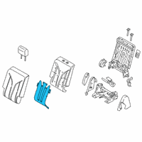 OEM 2021 Lincoln Nautilus Seat Back Heater Diagram - FA1Z-14D696-A