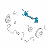 OEM Nissan Altima CALIPER Assembly-Rear RH, W/O Pads Or SHIMS Diagram - 44001-JA01A