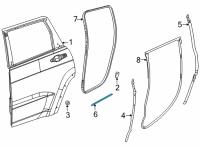 OEM Jeep Wagoneer Rear Door SILL Diagram - 68418915AA