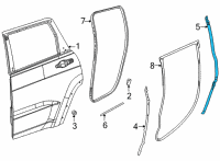 OEM Jeep Wagoneer C PILLAR LOWER Diagram - 68498276AE