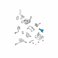 OEM 2002 Cadillac DeVille Ignition Cylinder Diagram - 89024857