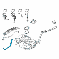 OEM 2019 Honda Civic Band, Fuel Tank Mounting Diagram - 17521-TGG-A00