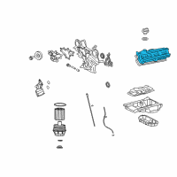 OEM 2010 Lexus GS460 Cover Sub-Assembly, Cylinder Diagram - 11202-38031