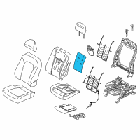 OEM Ford F-350 Super Duty Seat Back Heater Diagram - JL3Z-14D696-A