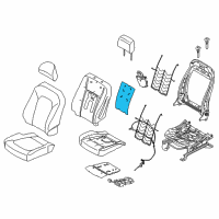 OEM 2020 Ford F-350 Super Duty Seat Back Heater Diagram - JL3Z-14D696-A