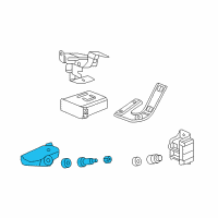 OEM Acura TL Tire Pressure Monitoring System TPMS Sensor Diagram - 42753-TY2-A51