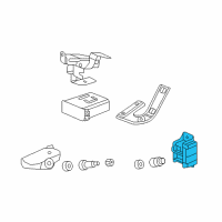 OEM 2010 Acura ZDX Sensor Assembly, Initiator Diagram - 39360-TK4-A01