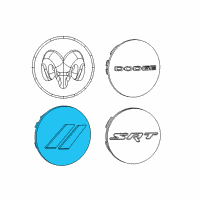 OEM 2020 Dodge Challenger Wheel Center Cap Diagram - 6CZ27MALAA