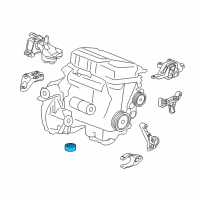 OEM Chevrolet Cruze Rear Transmission Mount Diagram - 39027222