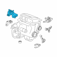 OEM Chevrolet Cruze Side Transmission Mount Diagram - 39102905