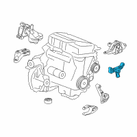 OEM Chevrolet Cruze Mount Bracket Diagram - 39014382