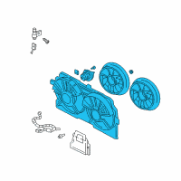 OEM 2002 Chevrolet Impala Shroud Asm, Engine Coolant Fan Diagram - 19130418