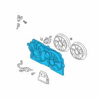 OEM Pontiac Shroud Asm, Engine Coolant Fan Diagram - 89019107