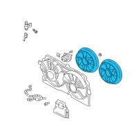 OEM 2004 Pontiac Grand Prix Blade Kit, Engine Coolant Fan (5 Blade) Diagram - 88987273