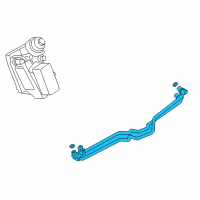 OEM 2014 BMW 535d Transmission Oil Cooler Line Diagram - 17-22-8-509-993