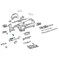 OEM 2018 Lexus ES350 Lamp Assembly, Interior Diagram - 81080-33310