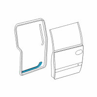 OEM 2006 Dodge Caravan WEATHERSTRIP-Sliding Door Secondary Diagram - 4894576AA