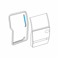 OEM 2005 Chrysler Town & Country WEATHERSTRIP-Sliding Door B Pillar Diagram - 4894641AA