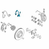 OEM 2016 Hyundai Genesis Sensor Assembly-Front ABS.LH Diagram - 59810-B1330