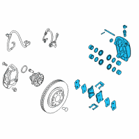 OEM 2016 Hyundai Genesis Brake Assembly-Front, RH Diagram - 58130-B1200