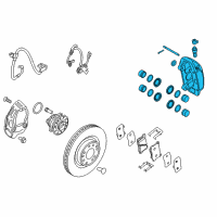 OEM 2015 Hyundai Genesis CALIPER Kit-Front Brake, RH Diagram - 58190-B1A20