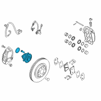 OEM 2016 Hyundai Genesis Front Wheel Hub Assembly Diagram - 51750-B1550