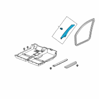 OEM 2006 Honda Insight Garnish Assy., L. FR. Pillar *YR233L* (TITANIUM) Diagram - 84151-S3Y-003ZB