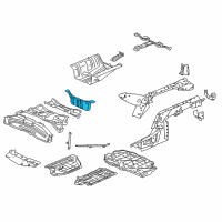OEM 2012 Honda Insight Floor, RR. Middle Diagram - 65532-TM8-A00ZZ