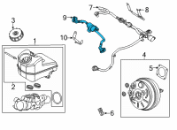 OEM 2022 Ford Maverick TUBE - VACUUM Diagram - LX6Z-2420-A