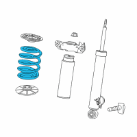 OEM 2019 Chevrolet Impala Rear Coil Spring Diagram - 13312083