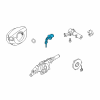 OEM 2009 Nissan Titan Lock Steering Diagram - D8700-5Z00J