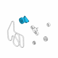 OEM Ford Idler Pulley Diagram - 8C2Z-8678-A