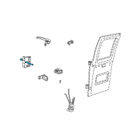 OEM 2002 Dodge Ram 1500 Van Check-Cargo Door Check Diagram - 55346730AC