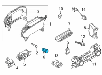 OEM 2021 Ford Bronco SWITCH ASY - SOLENOID CONTROL Diagram - M2DZ-10B776-AA