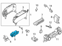 OEM Ford Bronco SWITCH ASY - HEADLAMPS Diagram - M2DZ-11654-AA