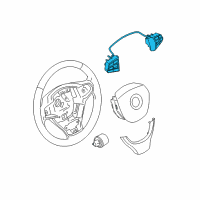 OEM 2014 BMW 535i GT xDrive Multifunct Steering Wheel Switch Diagram - 61-31-9-262-707