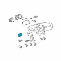 OEM 2012 Lexus LS460 Switch Assy, Outer Mirror Diagram - 84870-50580-A0