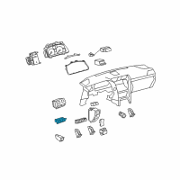 OEM Lexus LS460 Switch Assy, Luggage Door Opening Diagram - 84840-50031-C0