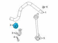 OEM 2021 GMC Sierra 2500 HD Bushings Diagram - 84453009