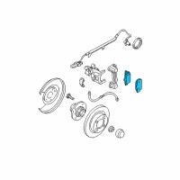 OEM 1997 Nissan Altima Pad Kit-Disc Br Diagram - D4060-7E690