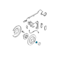 OEM 2002 Infiniti I35 Nut Lock-Rear Wheel Bearing Diagram - 43262-4M400