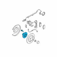 OEM 2006 Nissan Sentra Hub Assy-Rear Diagram - 43200-4Z010