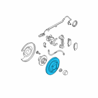 OEM 2006 Nissan Sentra Rotor-Disc Brake, Rear Diagram - 43206-6Z900