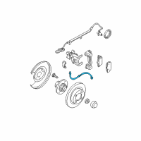 OEM 2002 Nissan Sentra Hose Assy-Brake, Rear Diagram - 46211-4Z010