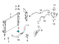 OEM Nissan Versa Bracket-Stay Diagram - 21544-5RB1A