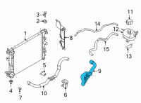 OEM 2019 Nissan Kicks Hose-Radiator, Upper Diagram - 21501-5RB0A