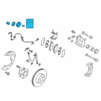 OEM Toyota GR86 Caliper Seal Kit Diagram - SU003-10427