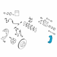 OEM Toyota GR86 Caliper Support Diagram - SU003-00572