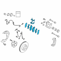 OEM 2015 Scion FR-S Front Pads Diagram - SU003-04678