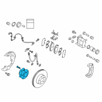 OEM 2014 Scion FR-S Front Hub & Bearing Diagram - SU003-00782